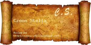 Czene Stella névjegykártya